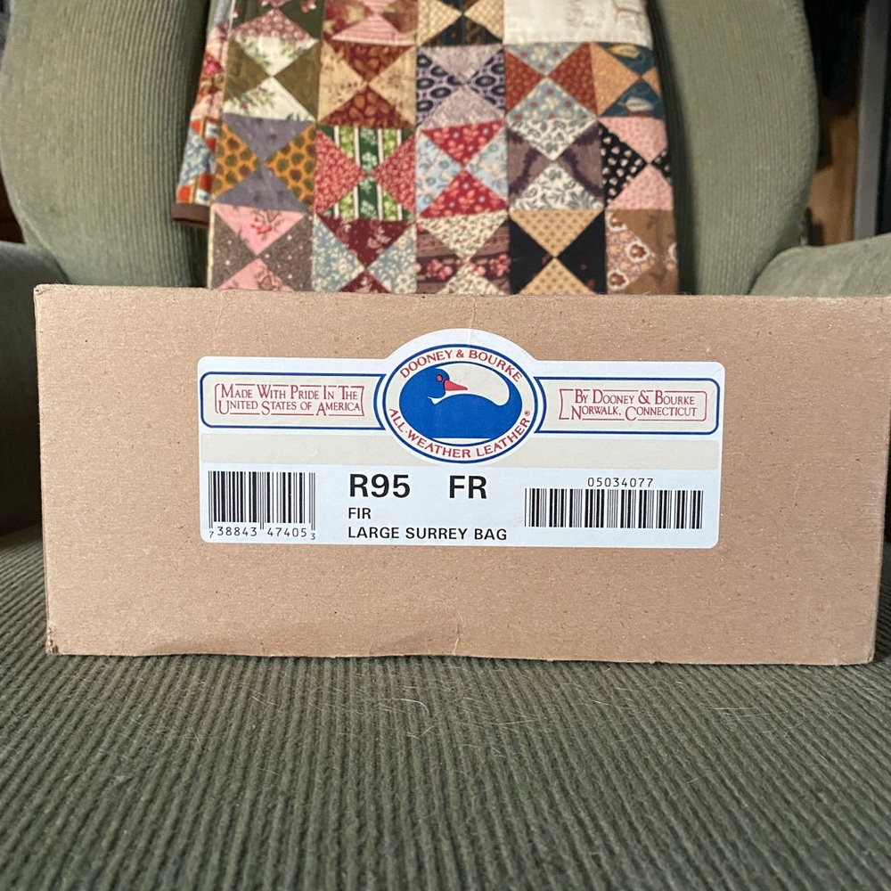 Dooney & Bourke Large Surry in Fir and British Tan - Picture 10 of 11